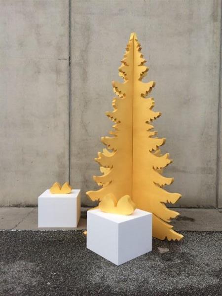 albero 3D in polistirolo colorato