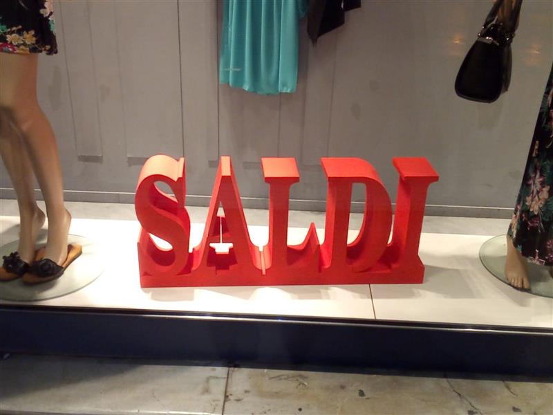 scritta per saldi in EPS colorato