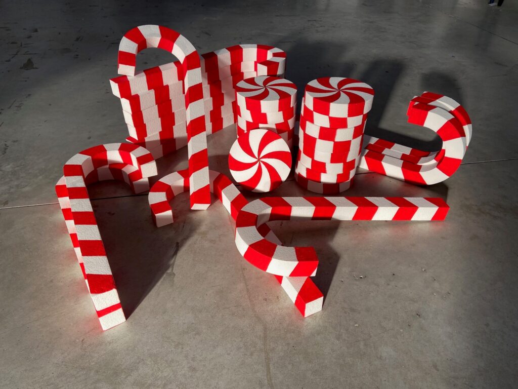 forme da allestimento scenografico in polistirolo