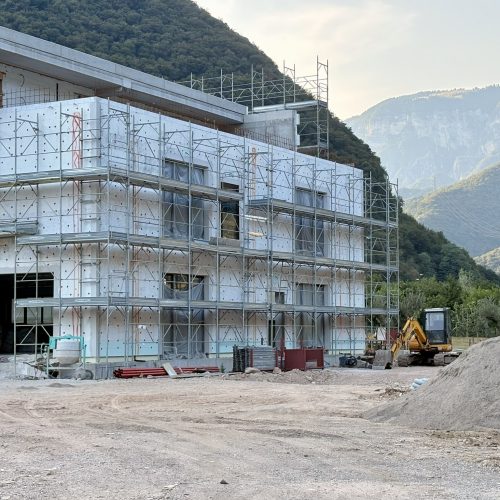 posa lastre da cappotto in XPS per isolamento termico