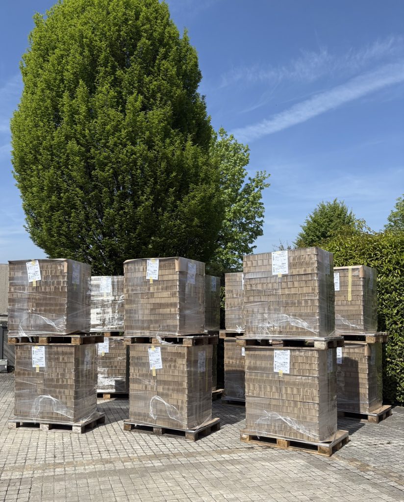 bancali di listelli in cartone alveolare