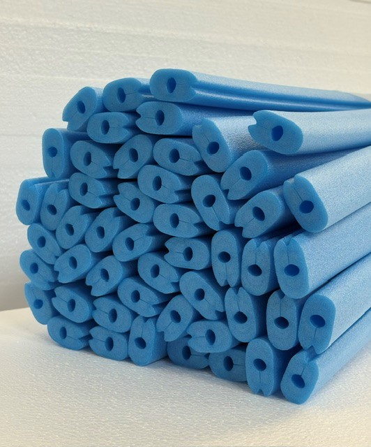 profili vetro blu in pe di diverse lunghezze
