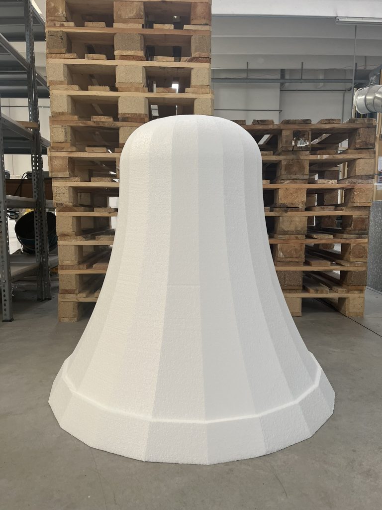 campana in polistirolo 3D per evento