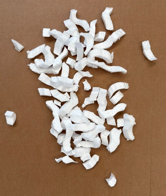 truciolo in polistirene da scarto riempitivo per imballaggio Polibox